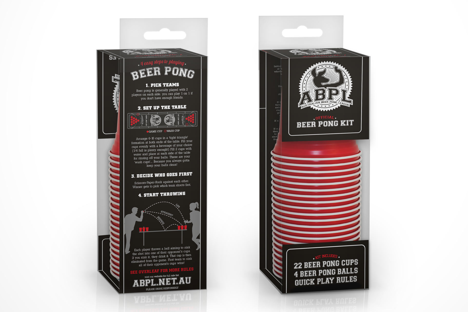 valg Spanien plade Australian Beer Pong League - Stealth Design